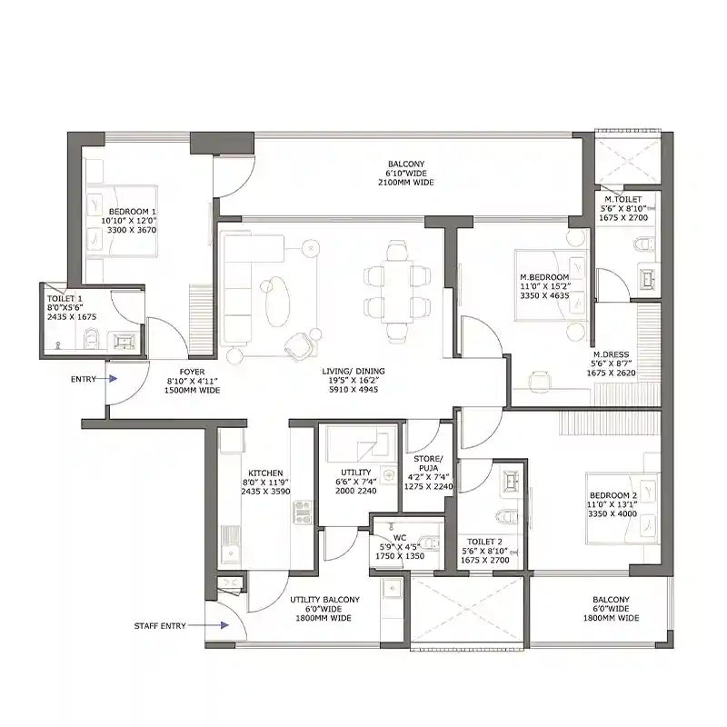 4 bhk apartments birla pravaah
