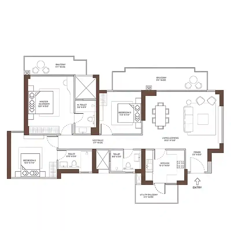 Emaar Amaris Floor Plan