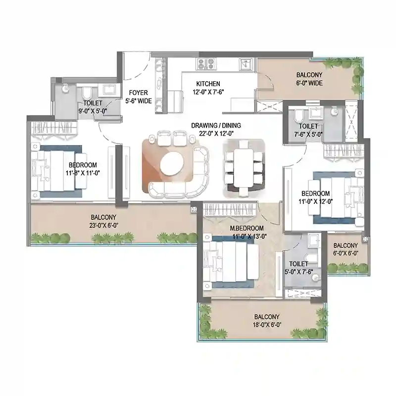 ireo corridors amenities