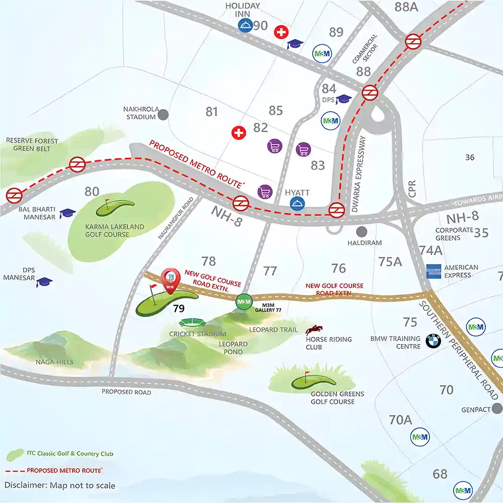 golf themed apartments gurgaon
