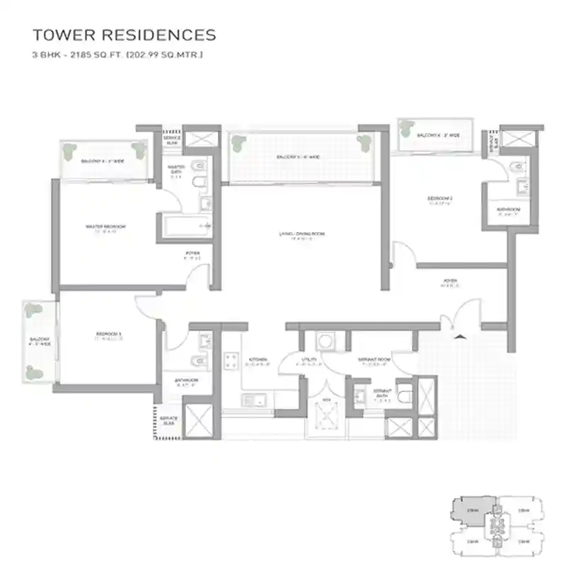 Tata Primanti floor plan