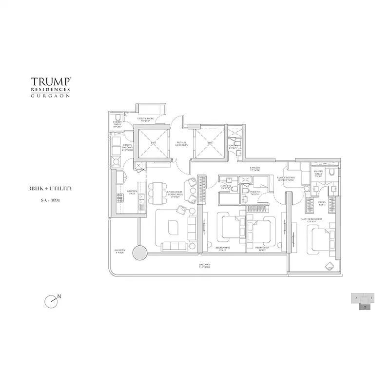 Trump Residences Gurgaon Price